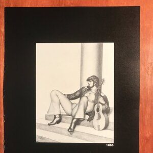 Art Page/Print from TOM of FINLAND Book - Retrospective #1 1988 Interracial TF5